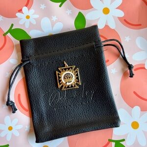 Crowned Cross Gold Pendant Necklace Charm